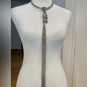 Betsey Johnson collar with skull/chains!!!